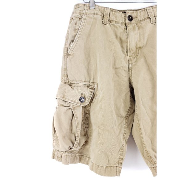 American Eagle Long Board Cargo Shorts Men's Size 30 Tan - Picture 5 of 8